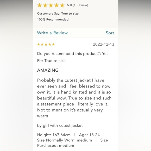 🌟HP🌟ANTHROPOLOGIE NWT Tach Nicoleta Crochet Jacket Size M. - Picture 11 of 11